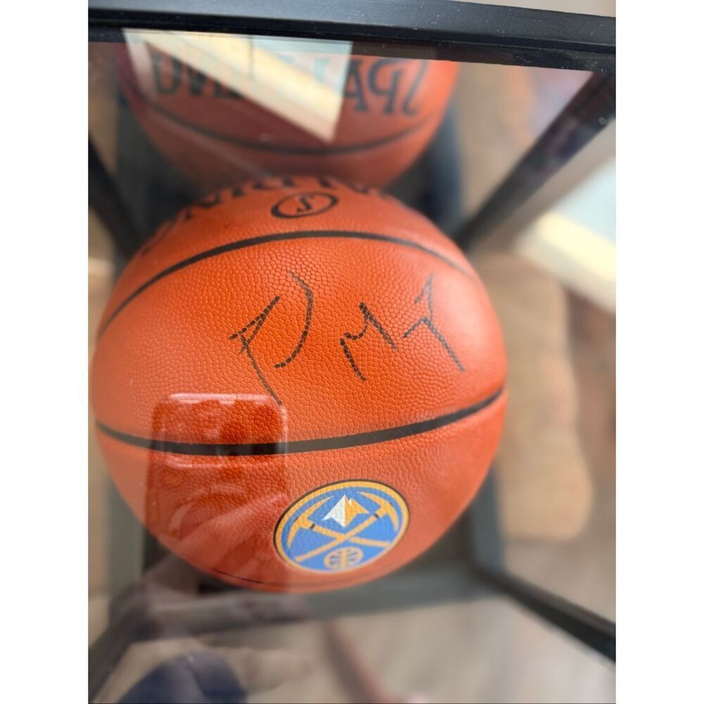 PAUL MILLSAP AUTOGRAPHED FULL SIZED BASKETBALL (DENVER NUGGETS) W/ DISPLAY CASE - Picture 11 of 11